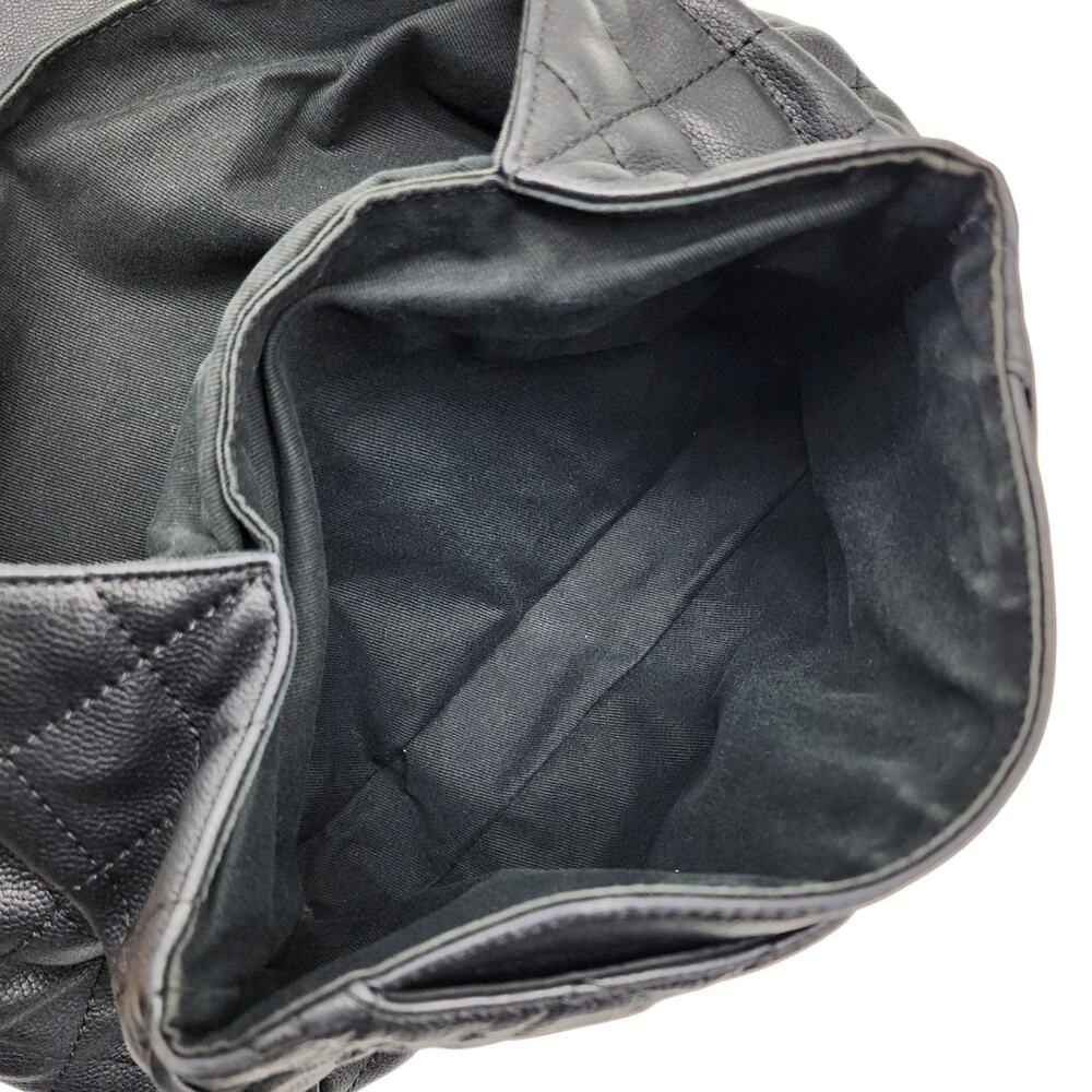 CHANEL Black Quilted Lambskin Shoulder Bag with Chain Strap - Picture 7 of 15